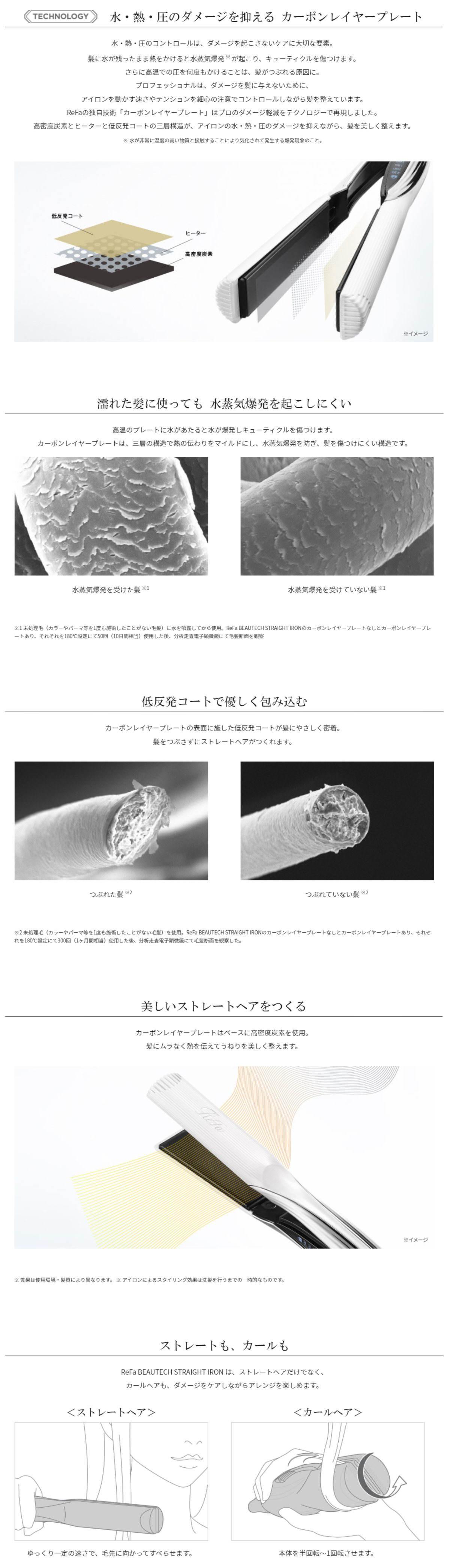 リファビューテックストレート