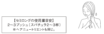 セミロングの使用目安