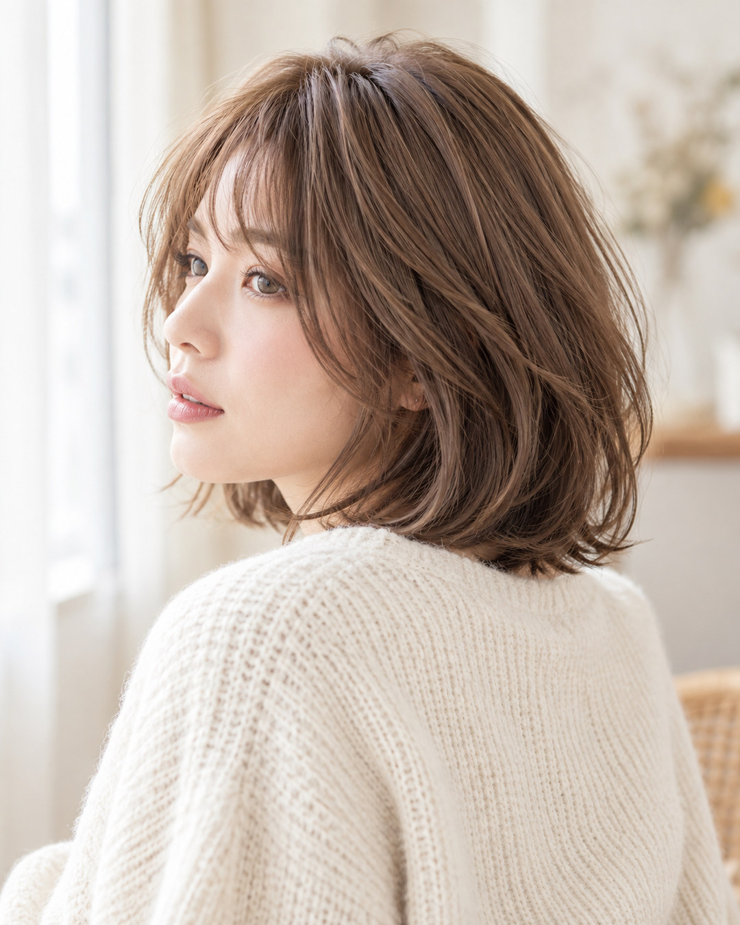 ヘルシーラインの色みとヘアスタイルのイメージ