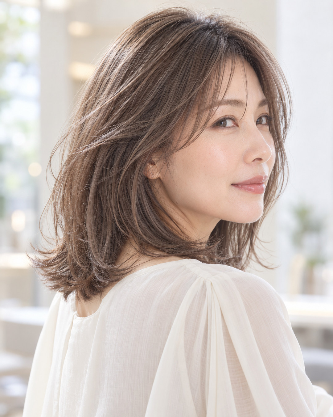 グレージュのヘアスタイルイメージ